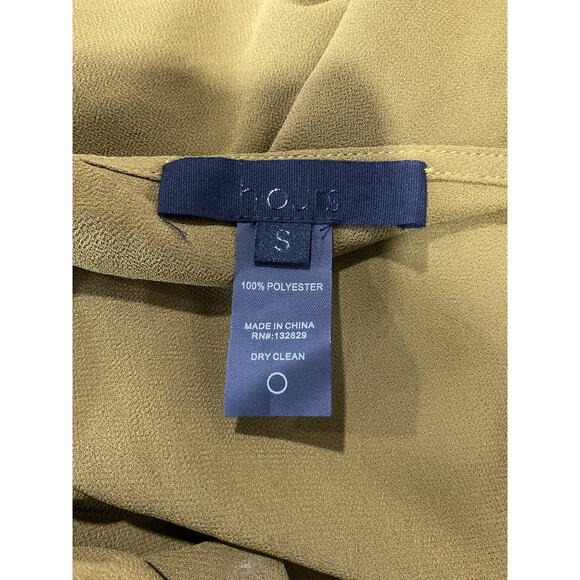 h:ours Olive Asymmetrical Top - Picture 4 of 4